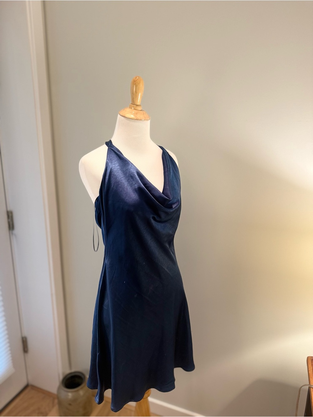Altar’d State Blue Silk Dress Size Medium